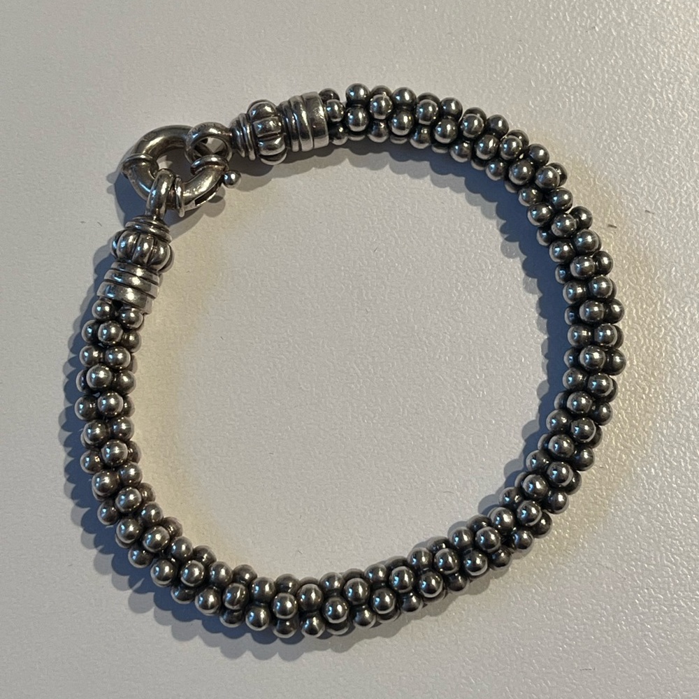 LAGOS caviar signature silver bracelet